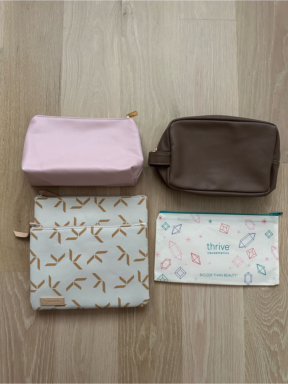 VARIOUS COSMETIC POUCHES - LIKE NEW